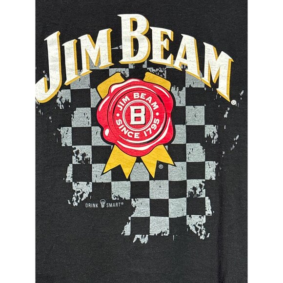 Jim Beam Graphic T-Shirt Black XL ComfortSoft Cotton Mens - Picture 2 of 5